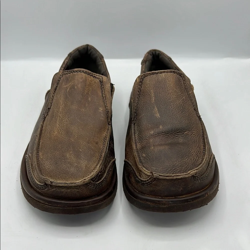 BED|STU Slip On Distressed Brown Loafers‎ Casual